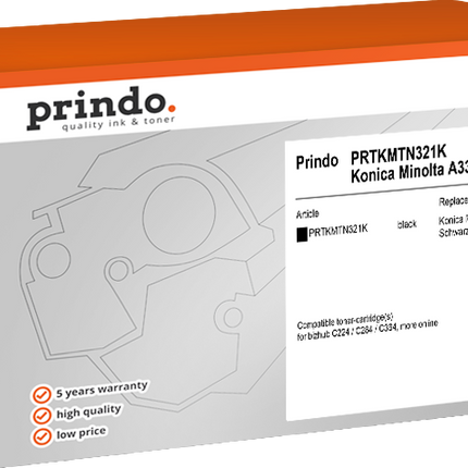 Prindo Classic Schwarz Toner PRTKMTN321K