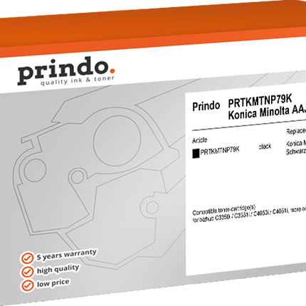 Prindo Classic Schwarz Toner PRTKMTNP79K