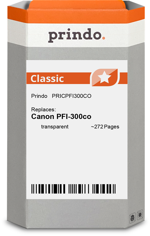 Prindo Classic Transparent Druckerpatrone PRICPFI300CO