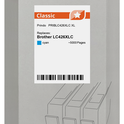 Prindo Classic XL Cyan Druckerpatrone PRIBLC426XLC