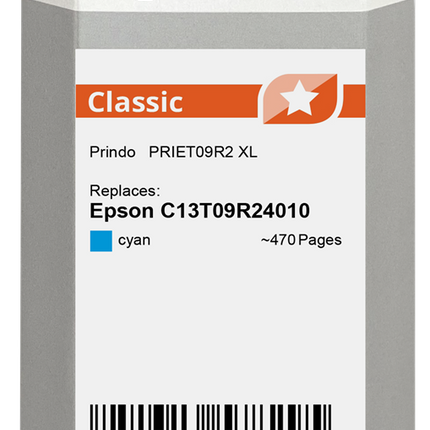 Prindo Classic XL Cyan Druckerpatrone PRIET09R2