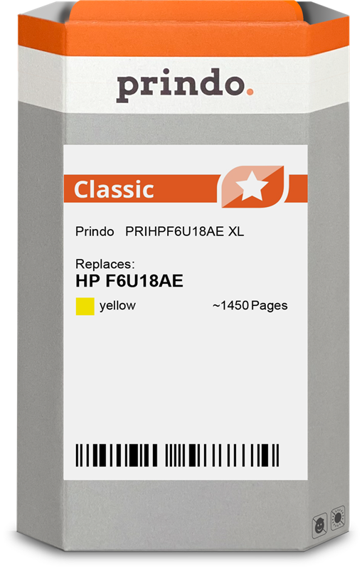 Prindo Classic XL Gelb Druckerpatrone PRIHPF6U18AE