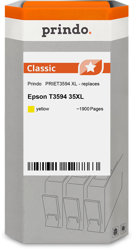 Prindo Classic XL Gelb Druckerpatrone PRIET3594