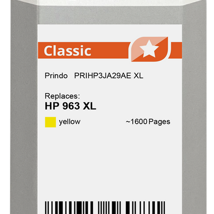 Prindo Classic XL Gelb Druckerpatrone PRIHP3JA29AE