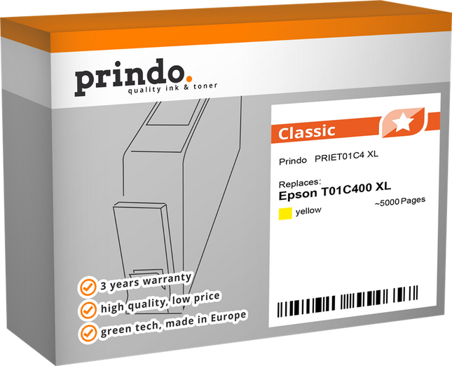 Prindo Classic XL Gelb Druckerpatrone PRIET01C4
