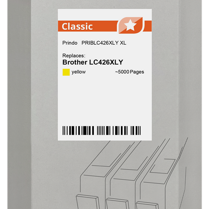 Prindo Classic XL Gelb Druckerpatrone PRIBLC426XLY