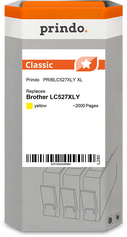 Prindo Classic XL Gelb Druckerpatrone PRIBLC527XLY
