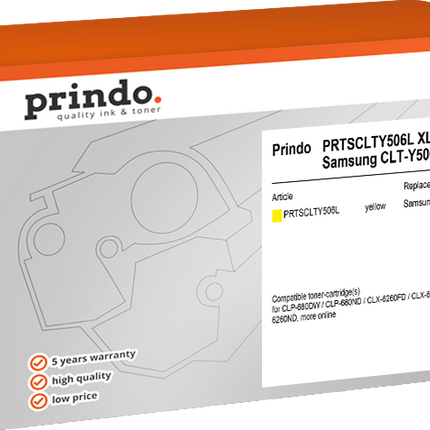 Prindo Classic XL Gelb Toner PRTSCLTY506L