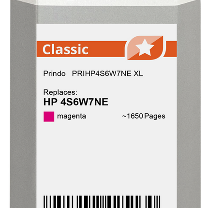 Prindo Classic XL Magenta Druckerpatrone PRIHP4S6W7NE