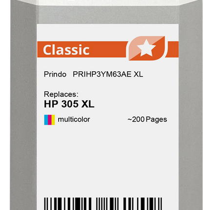 Prindo Classic XL mehrere Farben Druckerpatrone PRIHP3YM63AE
