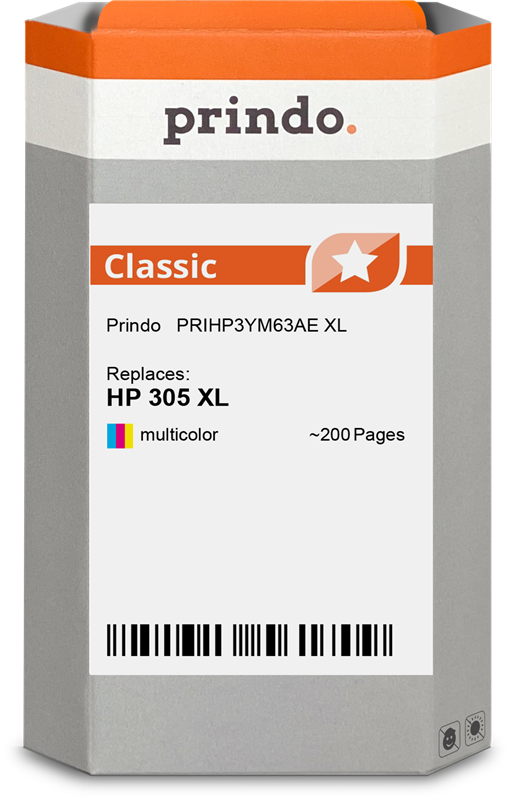 Prindo Classic XL mehrere Farben Druckerpatrone PRIHP3YM63AE