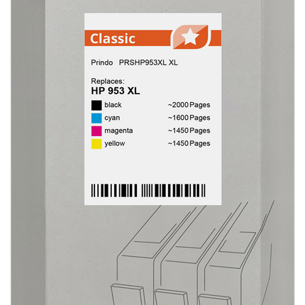 Prindo Classic XL Multipack Schwarz / Cyan / Magenta / Gelb