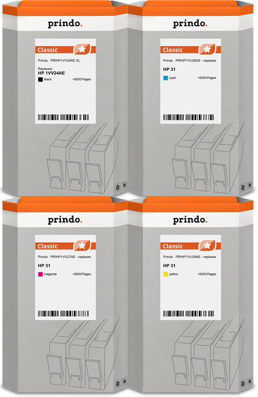 Prindo Classic XL Multipack Schwarz / Cyan / Magenta / Gelb (PRSHP32XL_31 MCVP)