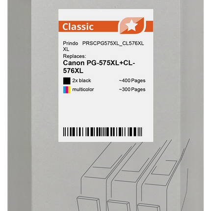 Prindo Classic XL Multipack Schwarz / mehrere Farben