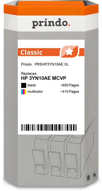 Prindo Classic XL Multipack Schwarz / mehrere Farben (PRSHP3YN10AE)