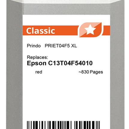Prindo Classic XL Rot Druckerpatrone PRIET04F5