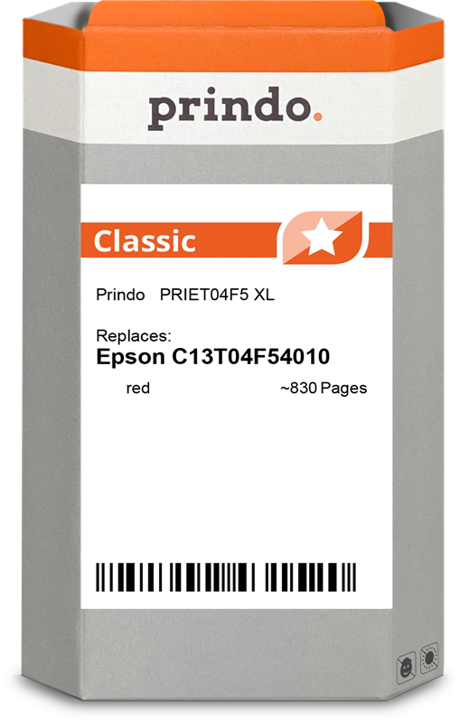Prindo Classic XL Rot Druckerpatrone PRIET04F5