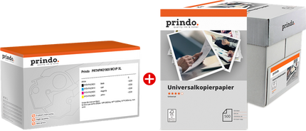 Prindo Classic XL Schwarz / Cyan / Magenta / Gelb / Weiss Value Pack