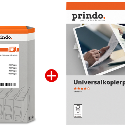 Prindo Classic XL Schwarz / Cyan / Magenta / Gelb / Weiss Value Pack