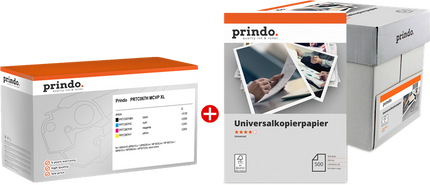 Prindo Classic XL Schwarz / Cyan / Magenta / Gelb / Weiss Value Pack
