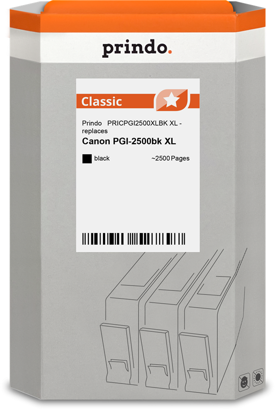 Prindo Classic XL Schwarz Druckerpatrone PRICPGI2500XLBK