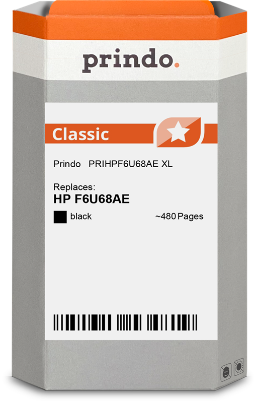 Prindo Classic XL Schwarz Druckerpatrone PRIHPF6U68AE