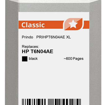 Prindo Classic XL Schwarz Druckerpatrone PRIHPT6N04AE