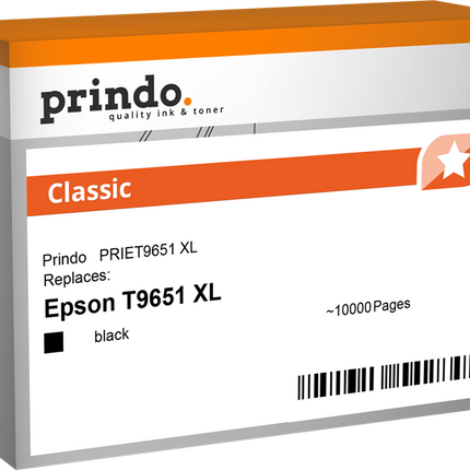Prindo Classic XL Schwarz Druckerpatrone