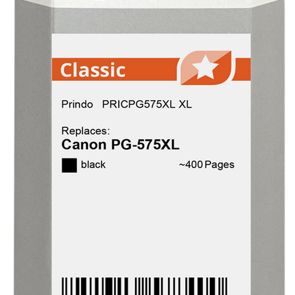 Prindo Classic XL Schwarz Druckerpatrone PRICPG575XL