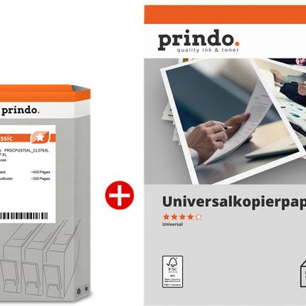 Prindo Classic XL Schwarz / mehrere Farben / Weiss Value Pack