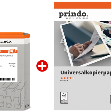 Prindo Classic XL Schwarz / mehrere Farben / Weiss Value Pack
