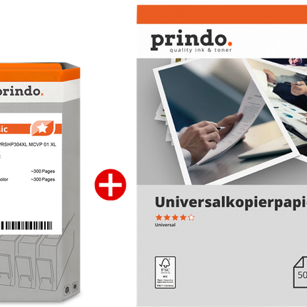 Prindo Classic XL Schwarz / mehrere Farben / Weiss Value Pack