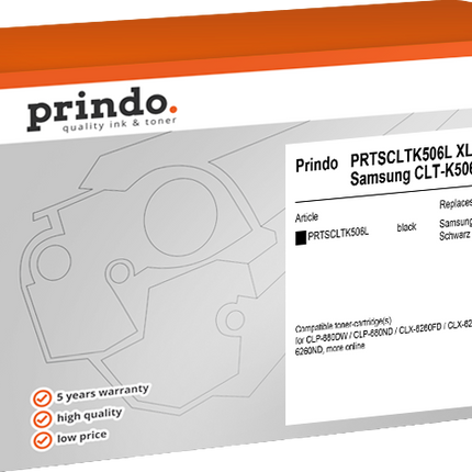 Prindo Classic XL Schwarz Toner PRTSCLTK506L