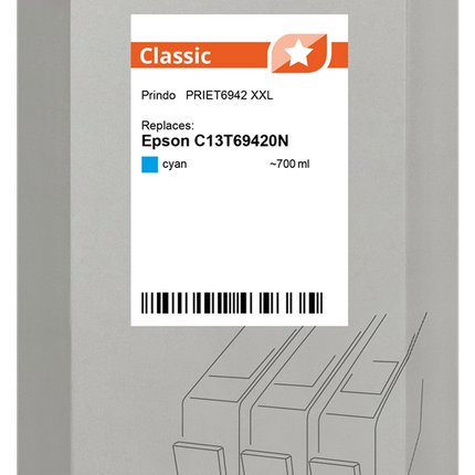 Prindo Classic XXL Cyan Druckerpatrone
