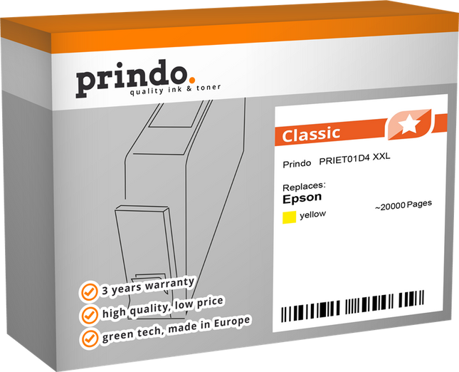 Prindo Classic XXL Gelb Druckerpatrone
