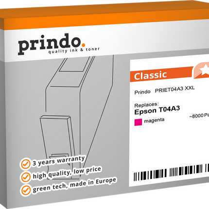 Prindo Classic XXL Magenta Druckerpatrone
