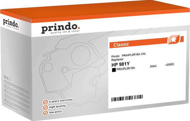 Prindo Classic XXL Schwarz Druckerpatrone