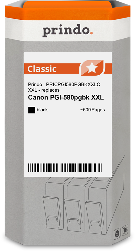 Prindo Classic XXL Schwarz Druckerpatrone PRICPGI580PGBKXXLC