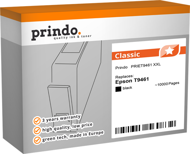 Prindo Classic XXL Schwarz Druckerpatrone