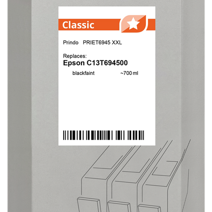 Prindo Classic XXL Schwarz (Matt) Druckerpatrone