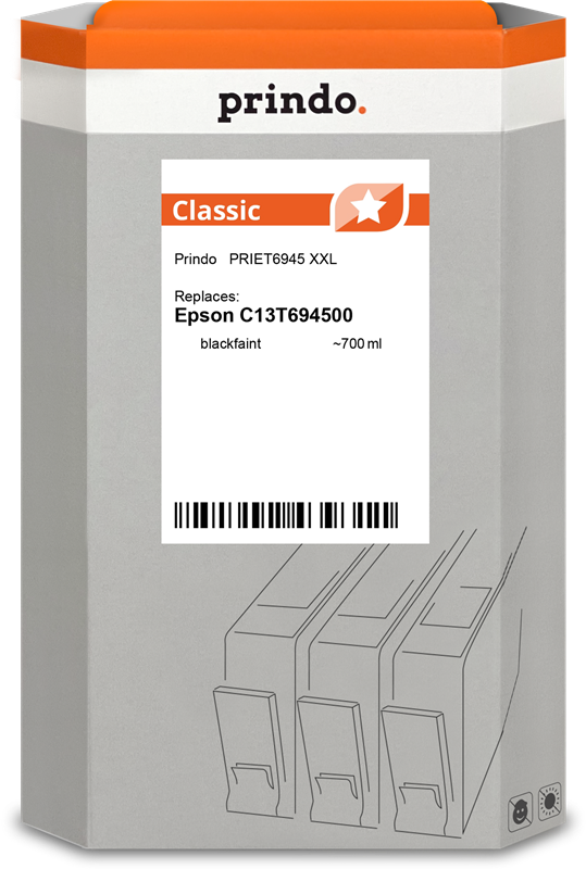 Prindo Classic XXL Schwarz (Matt) Druckerpatrone