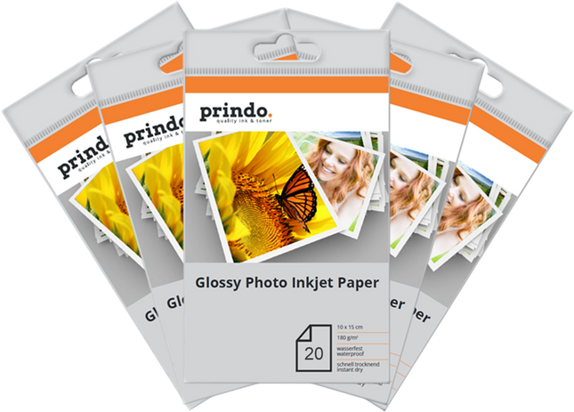 Prindo Fotopapier 10x15cm Weiss