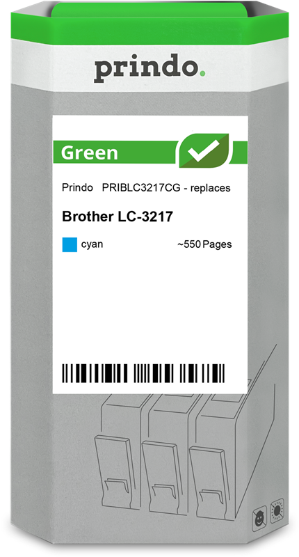 Prindo Green Cyan Druckerpatrone PRIBLC3217CG