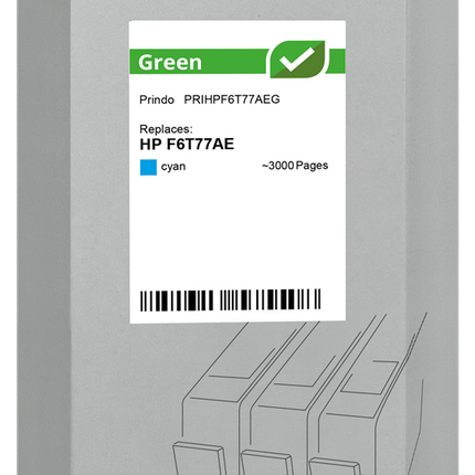 Prindo Green Cyan Druckerpatrone PRIHPF6T77AEG