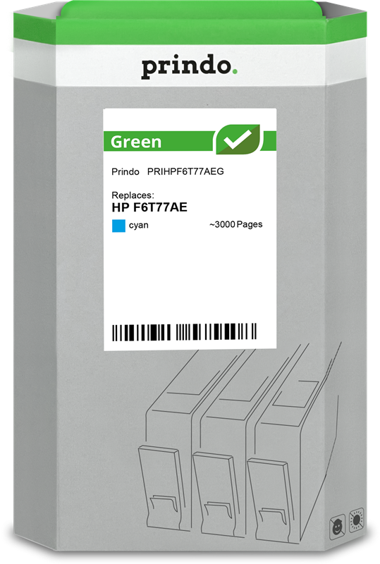 Prindo Green Cyan Druckerpatrone PRIHPF6T77AEG