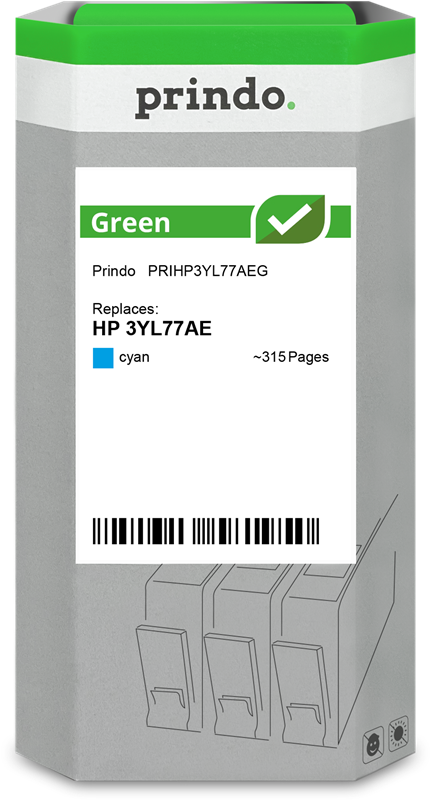 Prindo Green Cyan Druckerpatrone PRIHP3YL77AEG