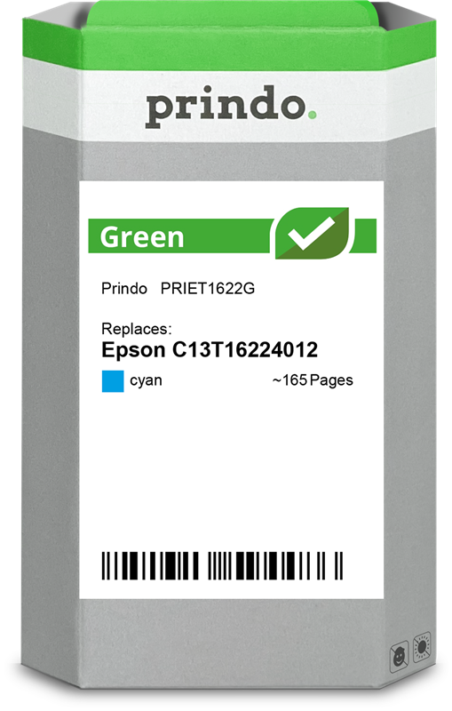 Prindo Green Cyan Druckerpatrone PRIET1622G