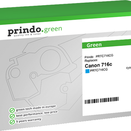 Prindo Green Cyan Toner PRTC716CG