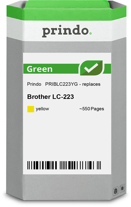 Prindo Green Gelb Druckerpatrone PRIBLC223YG