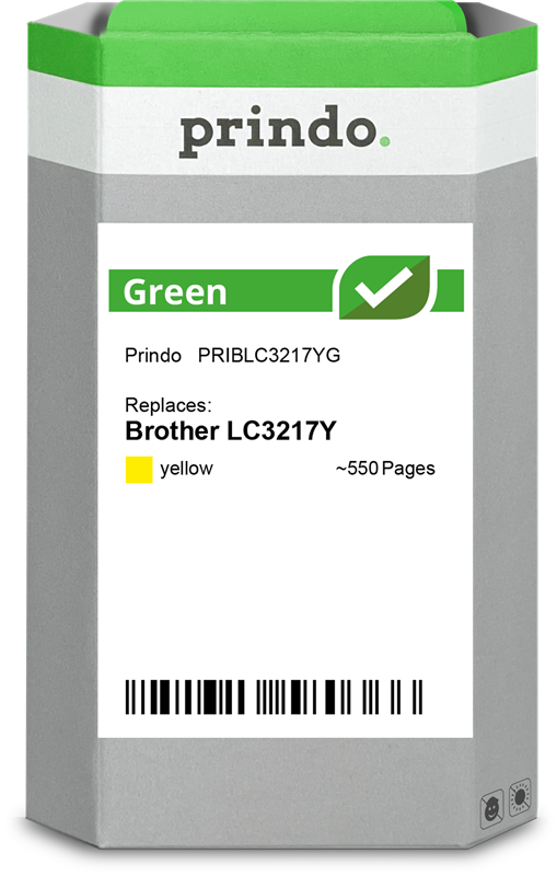 Prindo Green Gelb Druckerpatrone PRIBLC3217YG